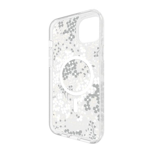 Kate Spade iPhone 15 Plus/14 Plus Protective Hardshell MagSafe Case - Black/White (Multi Floral)